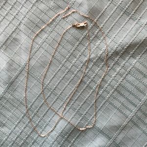 Broken 14k gold 21” necklace